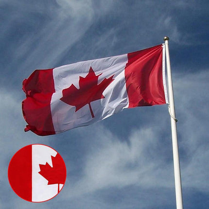 Large Canadian Canada Flag CAN Heavy Duty Outdoor 90 X 150 CM - 3ft x 5ft AU - Aimall