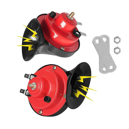 2Pcs Super Horn 12V 60DB Super Loud Horn Snail Motorcycle Car Truck Boat Train - Aimall