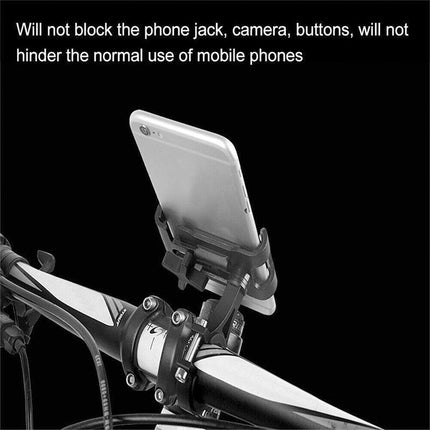 360° Rotate Aluminum Bike Bicycle Handlebar Mobile Phone Holder Mount Universal - Aimall