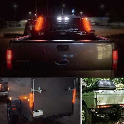 2x 15 LED Tail Light Trailer Truck Caravan UTE Reverse Bar Light Ultra-Slim Lamp - Aimall
