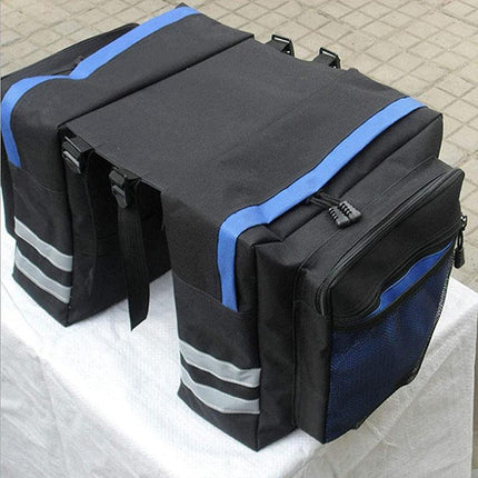 Bike Bicycle Rear Rack Pannier Bags Back Waterproof Seat Box Saddle Carry Bag AU - Aimall