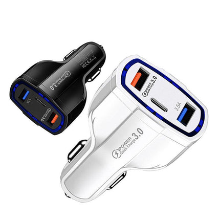 3 Port USB PD Quick Fast Car Charger QC3.0 Adapter Cigarette Lighter Socket AU - Aimall
