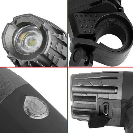 Waterproof Rechargeable Led Bike Bicycle Light Usb Cycle Front Back Headlight Au Aimall