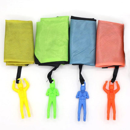 Hand Throwing Mini Soldier Parachute Funny Toy Kid Outdoor Game Play Educational - Aimall