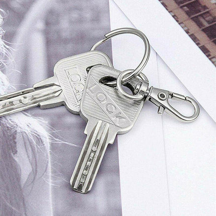 102 Swivel Lobster Clasp Clips Hook Alloy Key Ring Split Keychain Durable Diy AU - Aimall