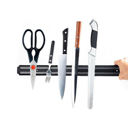 2X Magnetic Knife Rack Magnet Wall Mount Holder Strip Utensil Shelf Kitchen Tool - Aimall
