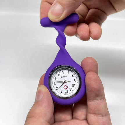 1×Silicone Nurse Brooch Tunic Fob Watch Nursing Nurses Pendant Pocket Watch AU - Aimall