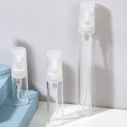 10Pcs 3/5/10ml Glass Perfume Bottle Atomizer Pump Spray Comestic Container AU - Aimall