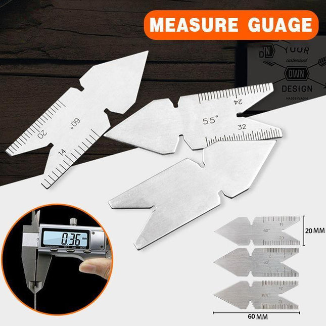 3PCS Centre Fishtail Thread Screw Cutting Cut Gauge Degree Angle Lathe Tool - Aimall