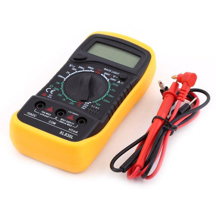 LCD Digital Multimeter, Back ground light, AC DC Voltmeter Ohmmeter Multi Tester - Aimall