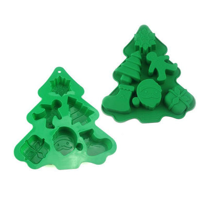 Christmas Tree Cake Mold Silicone Fondant Decor Candy Chocolate Baking Tools BS - Aimall