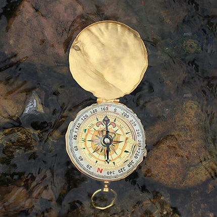 Classic Portable Brass Compass Camping Survival Outdoor Hiking Watch Map New AU - Aimall