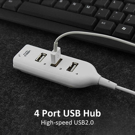 Multi USB Hub 4 Port High Speed Slim Compact Expansion Smart Splitter OZ AU - Aimall