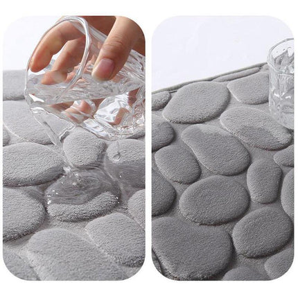 3D Super Absorbent Non-slip Floor Mat Quick Drying Bathroom Rug Balcony Carpet - Aimall