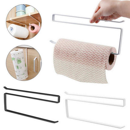 Paper Towel Holder Hanger Rack Kitchen Shelf Organizer Cabinet Under Roll Cup AU - Aimall