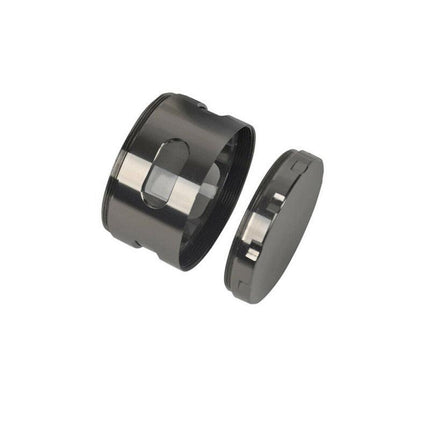 Zinc Alloy 4-layer Aluminum Herbal tobacco Herb Grinder Smoke Grinders Gun Black - Aimall