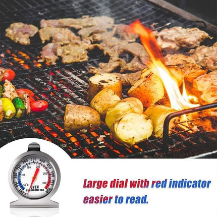Stainless Steel Oven Thermometer Large Dial Kitchen Food Temperature AU Stock - Aimall