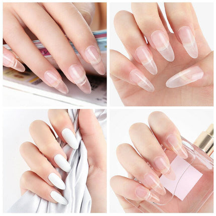 Acrylic Nail Art Starter Kit Clear White Pink Acrylic Powder 120ML Liquid Set AU - Aimall