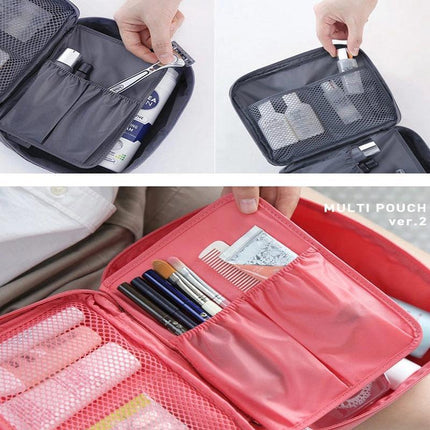 Travel Cosmetic Storage MakeUp Bag Folding Toiletry Wash Organizer Pouch New AU - Aimall