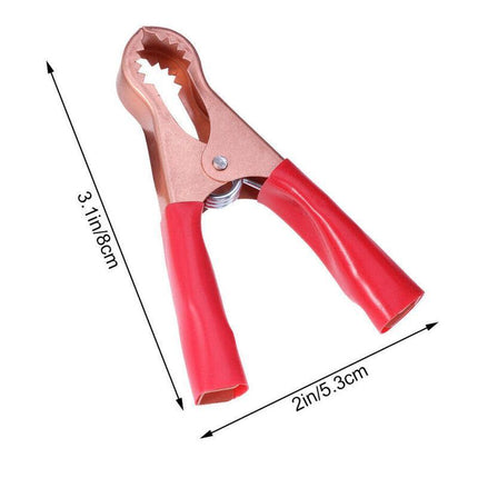 2/4/6Pairs Car Battery Tongs Cable Alligator Electrical Measured Clip Clamp Tool - Aimall