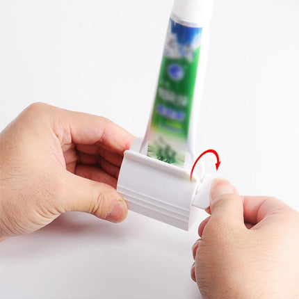 Large Bathroom Toothpaste Squeezer Tube Easy Stand Dispenser Rolling Holder Seat - Aimall