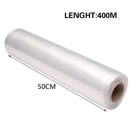 1-8PCS Stretch Film Clear Hand Use 500mm x 400m 20UM Pallet Shrink Wrap - Aimall