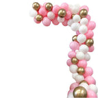 117 PCS Pink and White