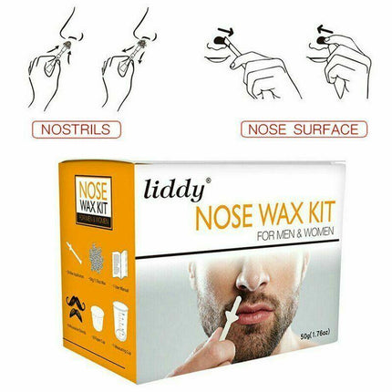 Nose Ear Hair Removal Wax Kit Sticks Easy Mens Nasal Waxing Remover Strips AU - Aimall