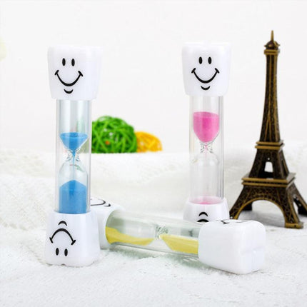 3 Mins Hourglass Sand Timer Kids Gifts Egg Kitchen Smiley Tooth Brushing Clock - Aimall