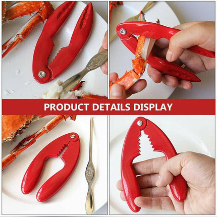 Crab Cracker Lobster Tool Shell Seafood Tool Forks Scissors Shellfish Opener AU - Aimall