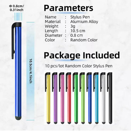 10x Universal Compactive Touch Screen Pen Stylus for Apple iPhone iPad Samsung - Aimall