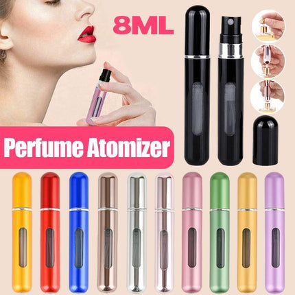 8ML Travel Portable Mini Refillable Perfume Atomizer Bottles Spray Pump Scent AU - Aimall