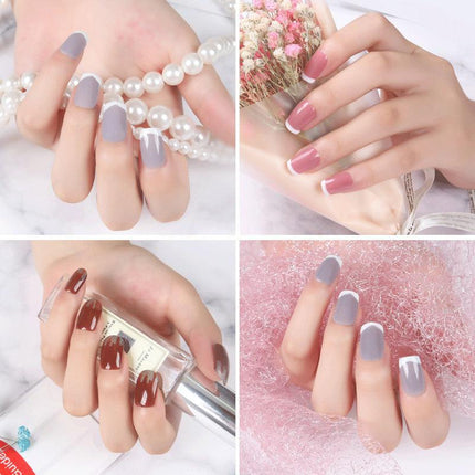 French Tip Nail Decoration Strip Sticker Stencil Guides Manicure Art AU STOCK - Aimall