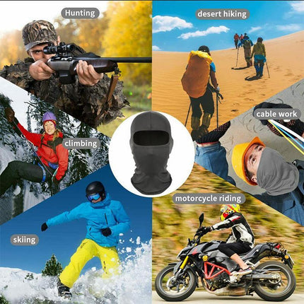 Balaclava Face Mask UV Protection for Men Women Ski Motorcycle Running Riding AU - Aimall