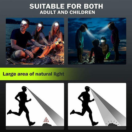 COB LED Motion Sensor Head Torch Headlight USB Headlamp Waterproof Rechargeable - Aimall