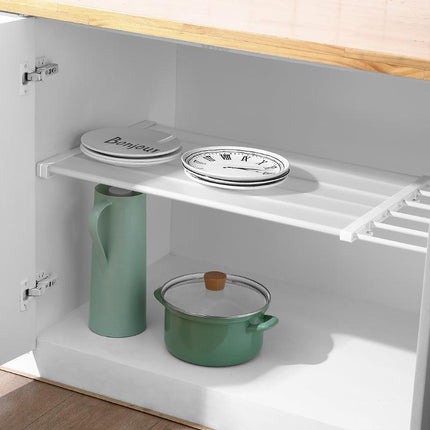 12 Sizes Adjustable Rack Hanger Rod Shelf Closet Kitchen Organiser Separator AU - Aimall