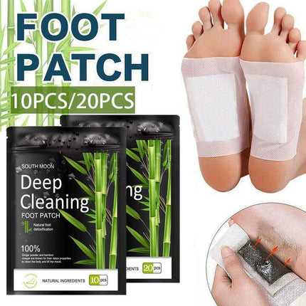 10/20Pcs Detox Foot Patches Pads Body Toxins Feet Slimming Cleansing Herb - Aimall