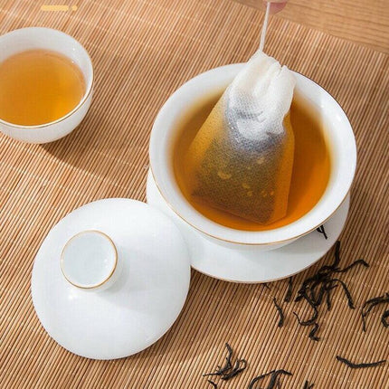50x Reusable 100% Cotton Muslin Filter Bags Spices Herbs Tea Soup Drawstring AU - Aimall