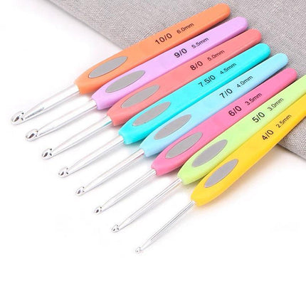 8x RSI Sewing Tool Crochet Hooks Kit Yarn Knitting Needles Ergonomic Grip Set AU - Aimall