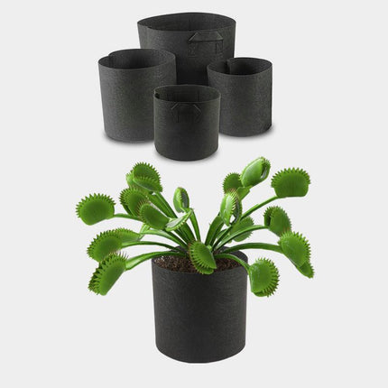 10 PACK Fabric Plant Grow Pots Breathable Planter Bags 2/3/5/7/10/20 Gallon AU - Aimall