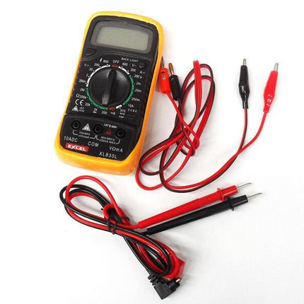 LCD Digital Multimeter, Back ground light, AC DC Voltmeter Ohmmeter Multi Tester - Aimall