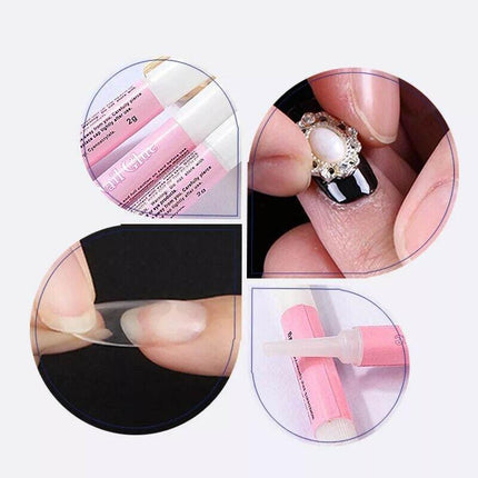 Strong Nail Glue Adhesive For Fake Nail Set Nail Tips Acrylic Nails 2g Each AU - Aimall