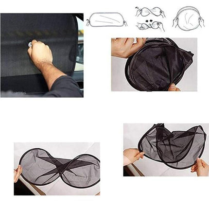 2 Pack Car Suv Sun Shade Side Rear Window Visor Covers Child Anti Uv Protector - Aimall