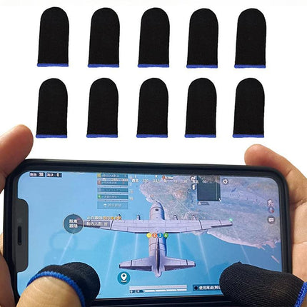 12PCS Gaming Finger Sleeve Mobile Screen Game Controller Sweatproof Gloves AU - Aimall