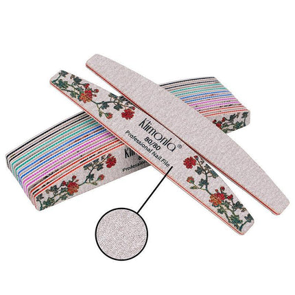 5Pcs Flower Nail Files Sanding Buffer 80-240 Grit Professional Manicure Pedicure - Aimall