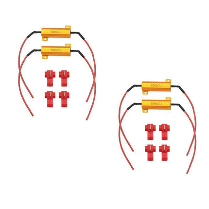 4X 50W LED LOAD RESISTOR 12V LIGHTS FRONT REAR INDICATOR HYPER FLASH CAR 4WD UTE - Aimall