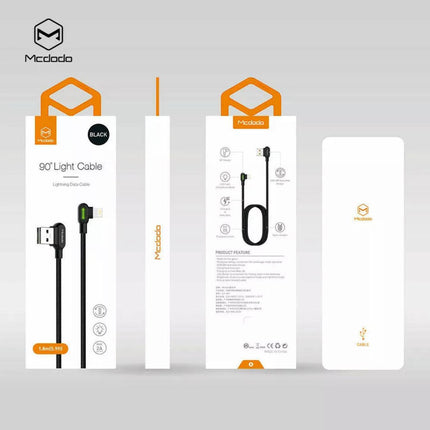 MCDODO Fast USB Cable Heavy Duty Charging Syn Charger Android 90 Degree Angle AU - Aimall