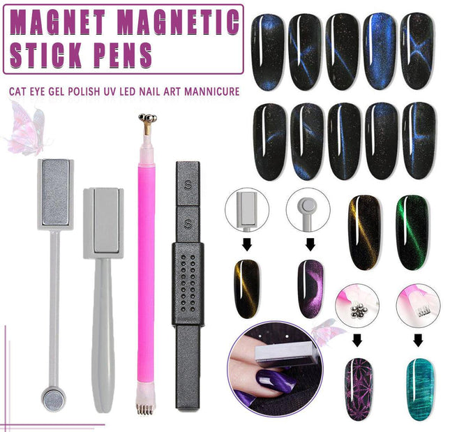 Nail Art Cat Eye Magnet Stick For UV Cat Eye Gel Polish Magnetic Sticks Manicure - Aimall