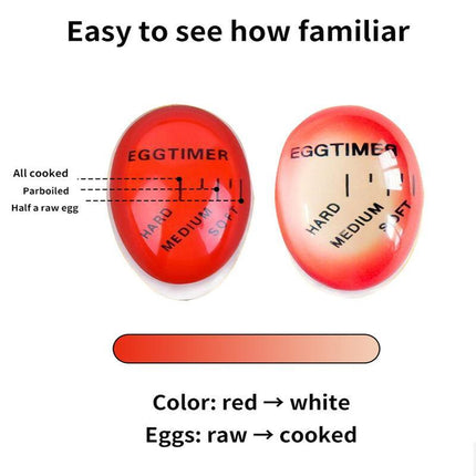 Colour Changing Egg Timer Perfect Boiled Eggs By Temperature Kitchen Helper AU - Aimall