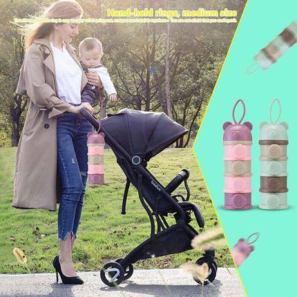4 Layers Baby Milk Powder Feeding Case Box Formula Dispenser Food Container - Aimall